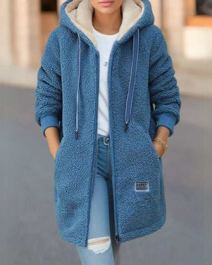 ANNELORE I FLEECE-WINTERJAS MET CAPUCHON