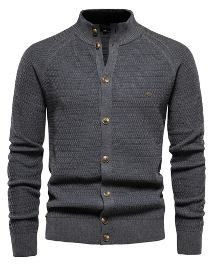 Luxuriöse Baumwoll-Strickjacke