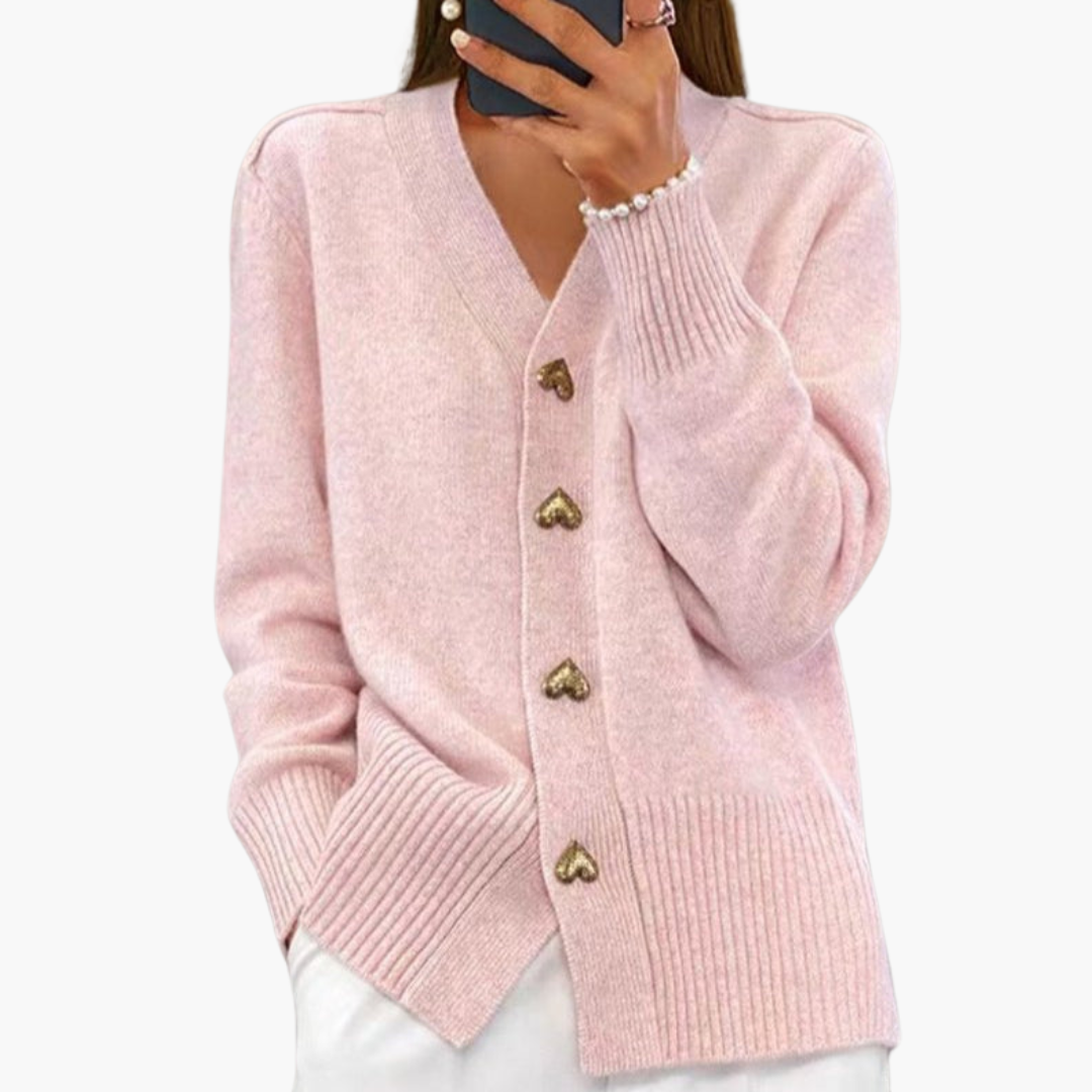 Holly | Elegante vest met hartknoopjes