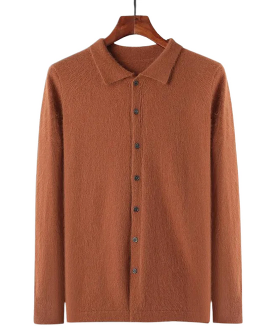 Planeta Kaschmir-Knopf-Strickjacke