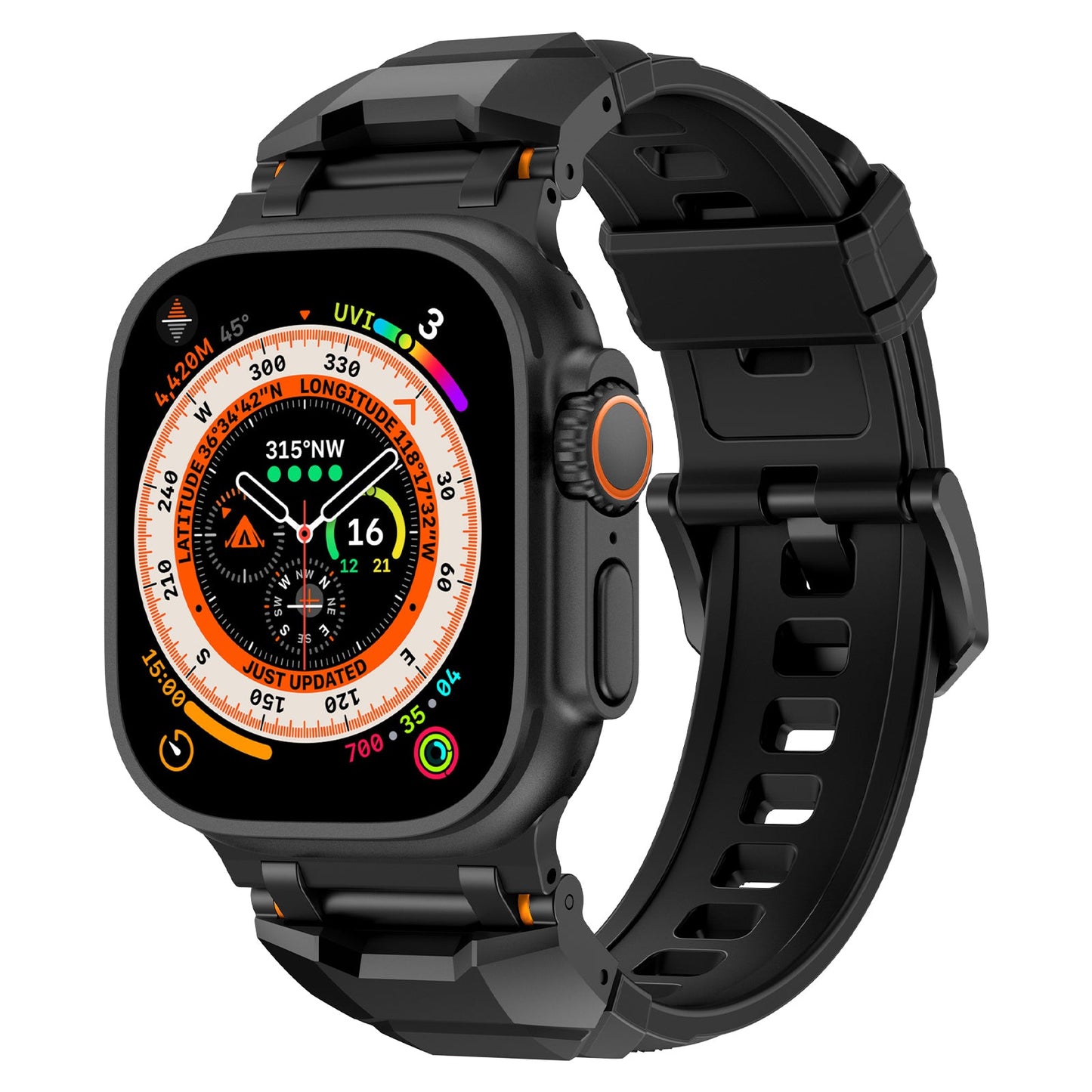 Zephyr siliconen Apple Watch-bandje