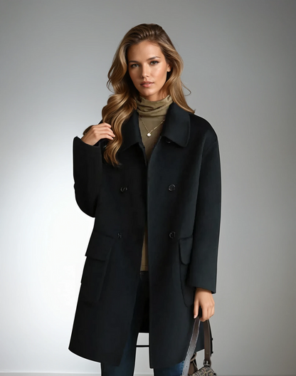 Megan | Eleganter langer Mantel