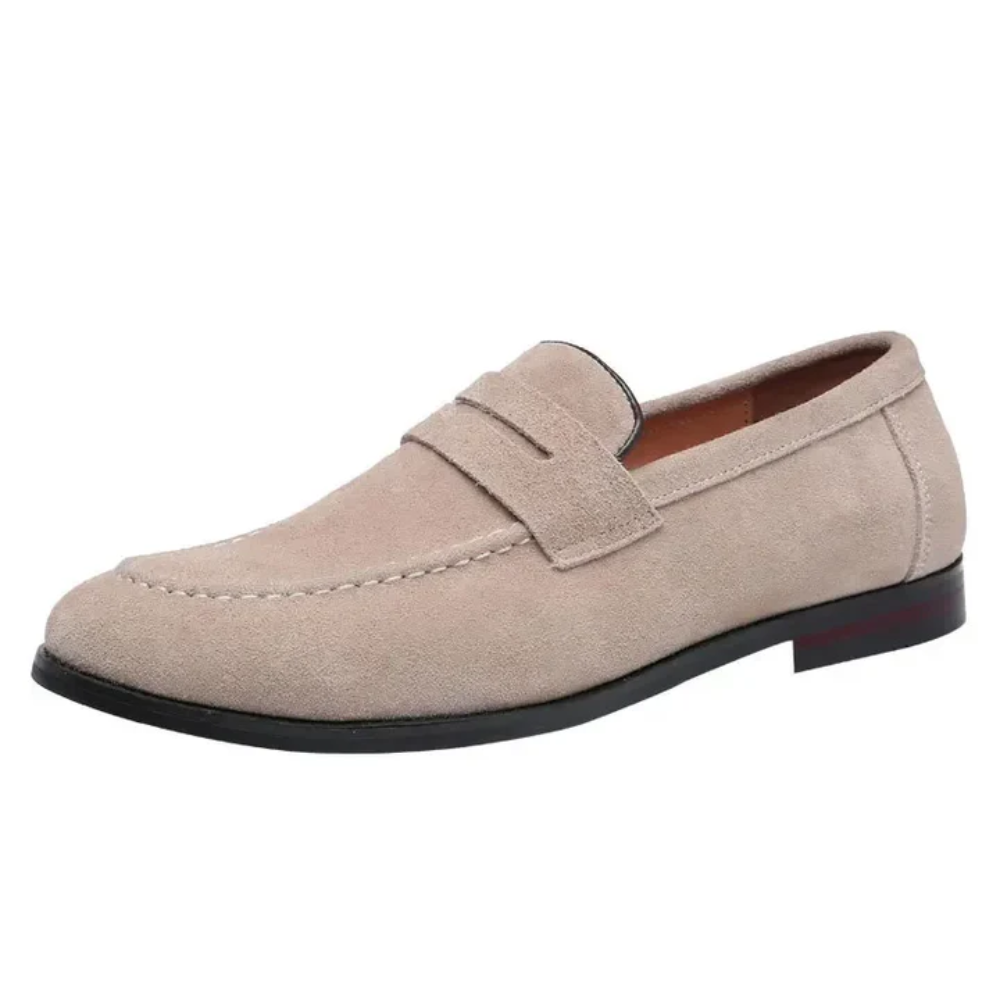 Suède zomerloafers