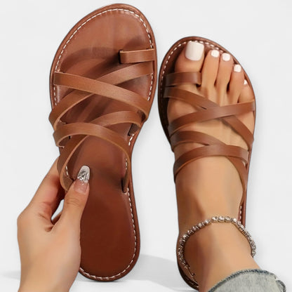 Platte Sandalen met Vlechtwerk