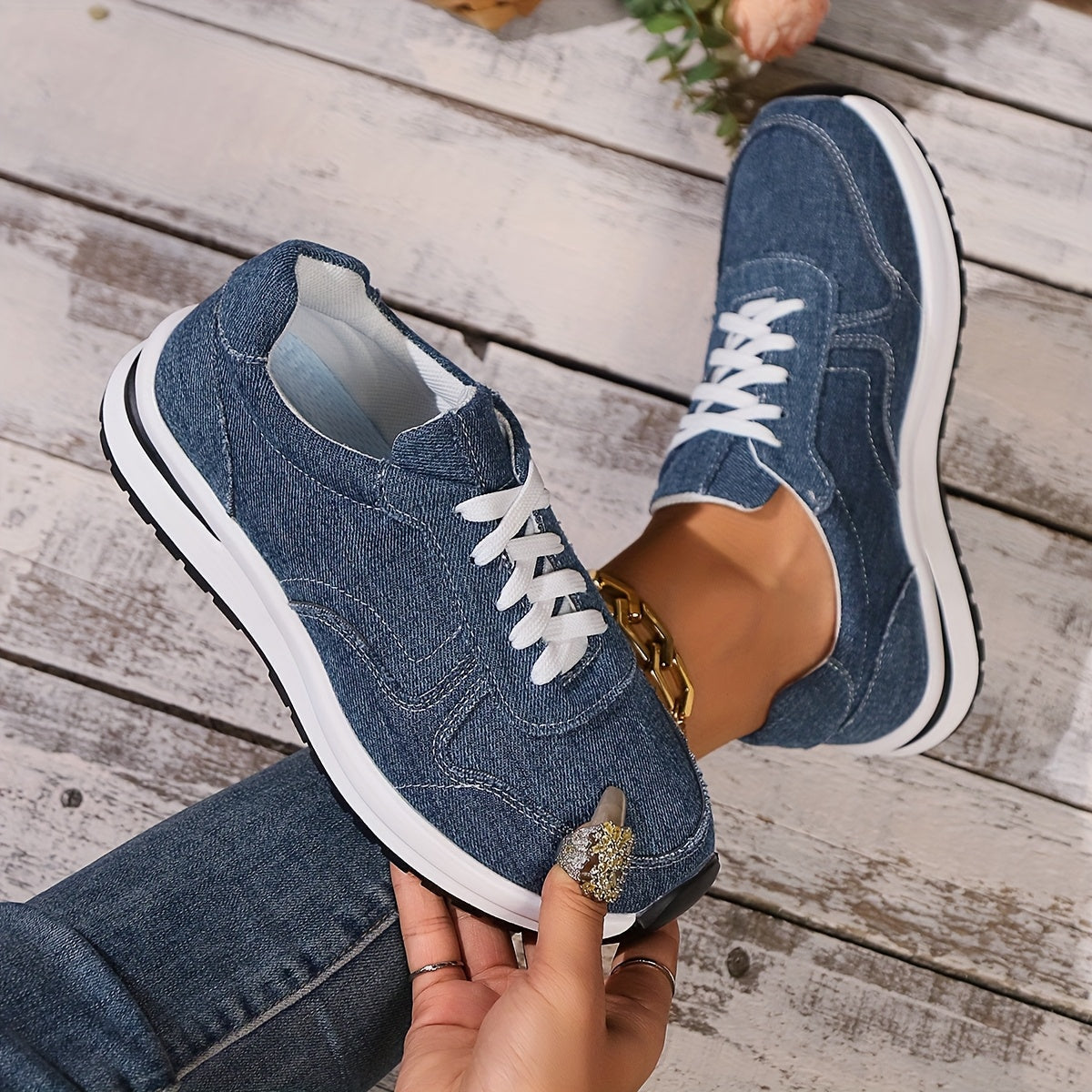 CÉLINE | ORTHOPEDISCHE DENIM SNEAKERS