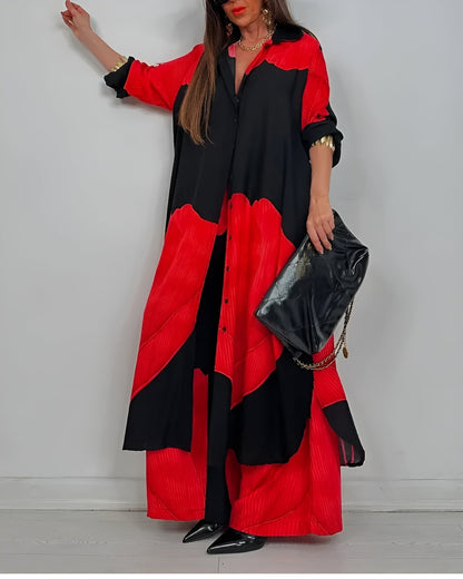 Esther™ – Moeiteloze Artistieke Blouse- en Broekset