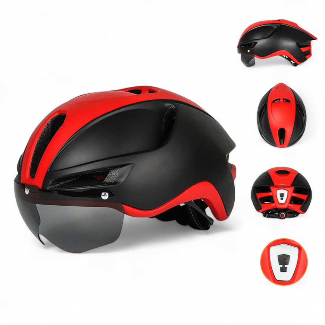 EASTINEAR Fietshelm met LED & Vizier | Aerodynamisch, CE-gecertificeerd