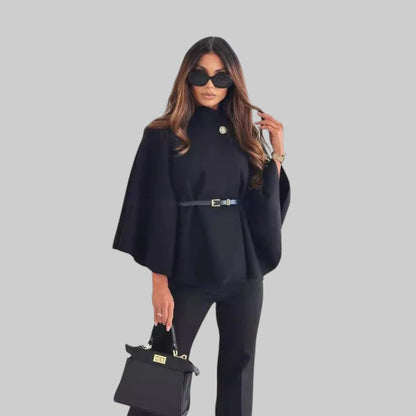 IVANA | SCHICKE JACKE MIT SCHMETTERLINGSÄRMELN UND GÜRTEL