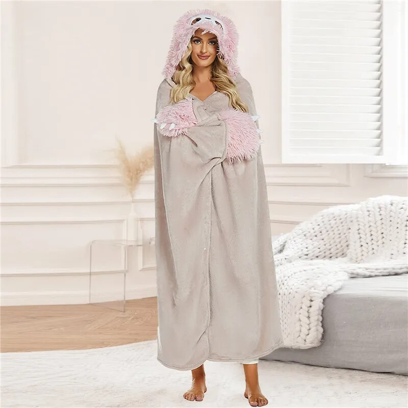SnuggleBuddy Sherpa Hoodiedeken