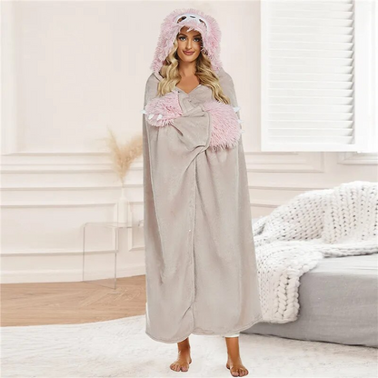 SnuggleBuddy Sherpa Hoodiedeken