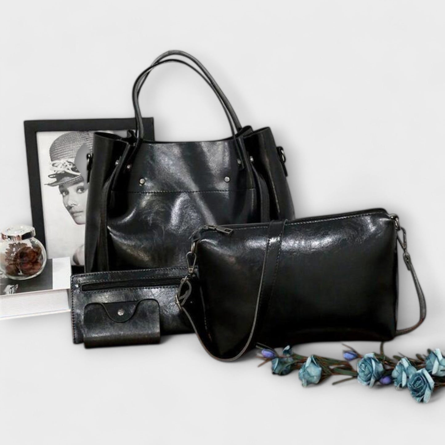 4-teiliger Vintage-Taschen-Set