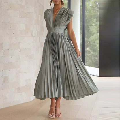 Adela™ | Elegante geplooide maxi-jurk