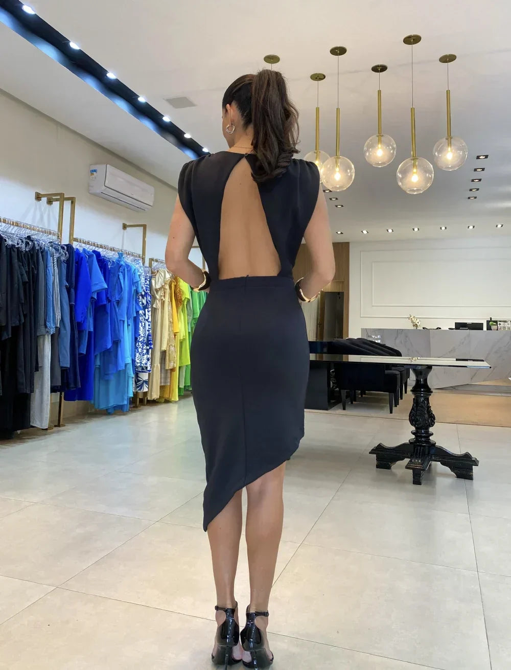 Aurelia™ | Asymmetrische, Geraffineerde Jurk