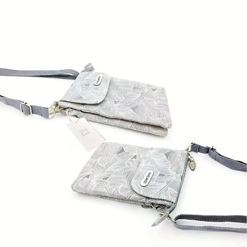 Tas Met Vintage Bladmotief