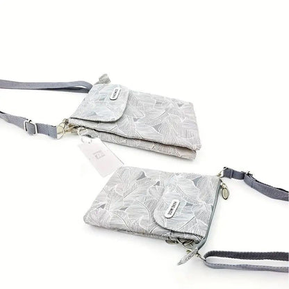 Tas Met Vintage Bladmotief