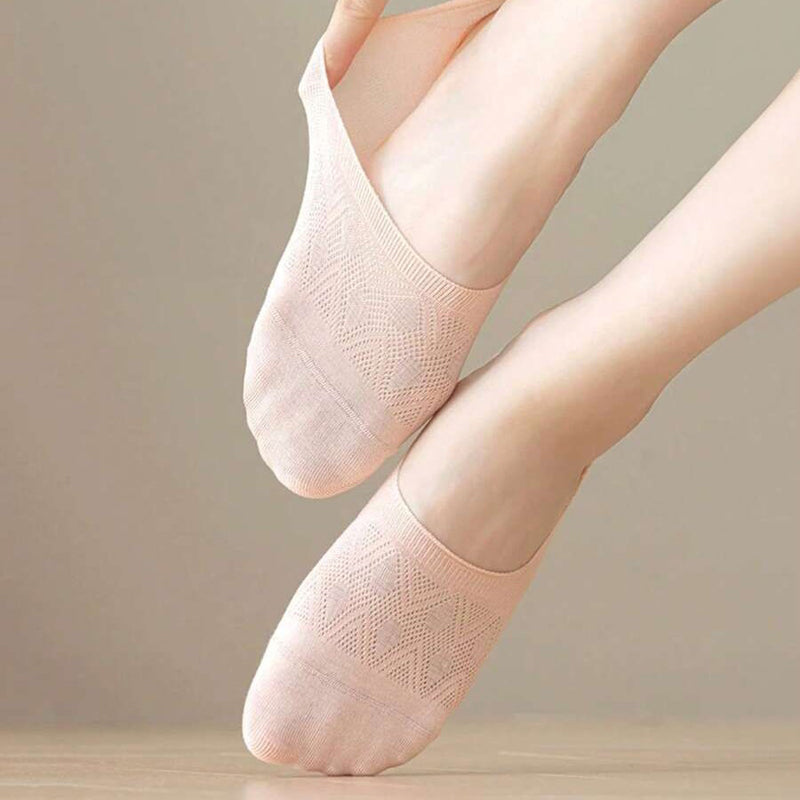Chaussettes Respirantes De Couleur Unie