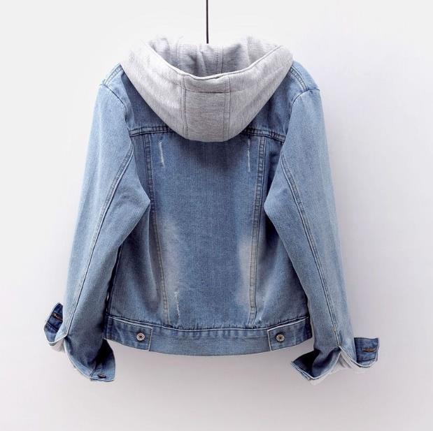 Everly spijkerjack met capuchon