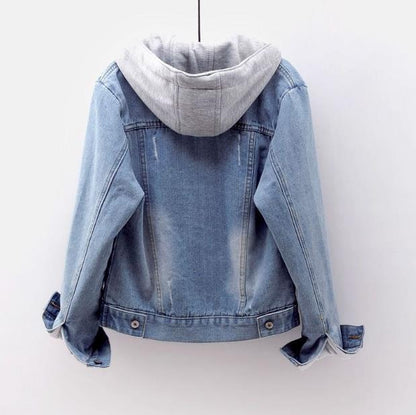 Everly spijkerjack met capuchon