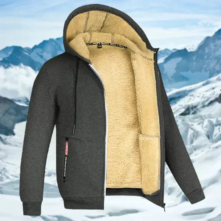 Arie – winterjas voor heren met capuchon en bontkraag