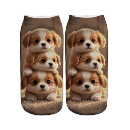 Casual Sokken Met Dierenprint