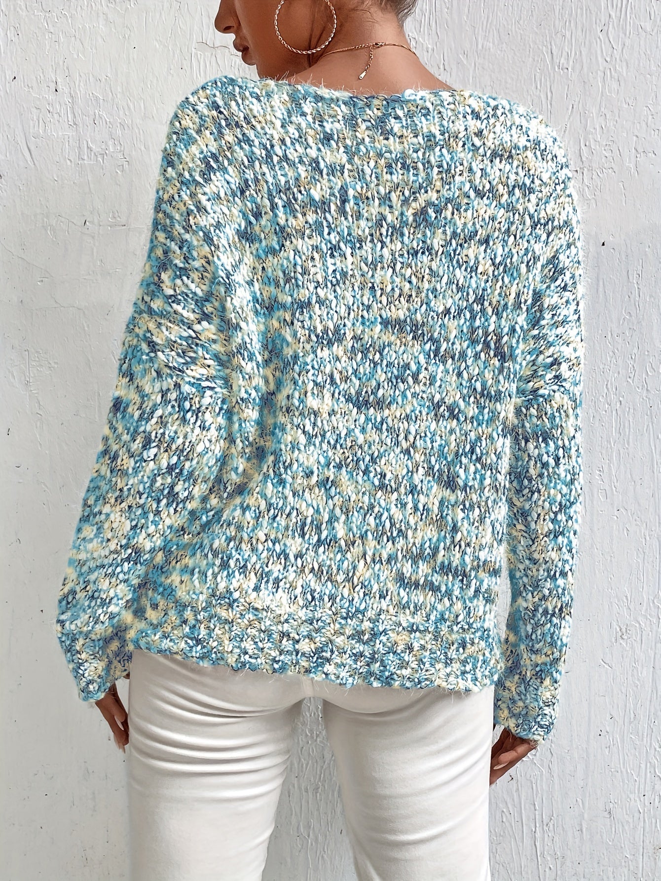 Chryselda – Lässiger Langarm Strickpullover