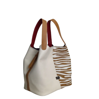 Dameshandtas Eva Zebra Leer x Talk