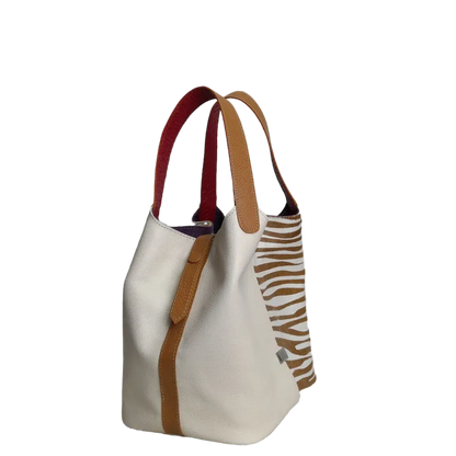 Dameshandtas Eva Zebra Leer x Talk