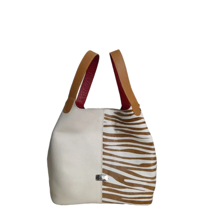 Dameshandtas Eva Zebra Leer x Talk