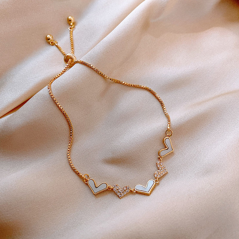 Vintage Hartjesarmband