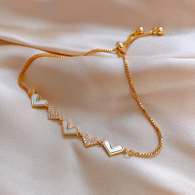Vintage Hartjesarmband