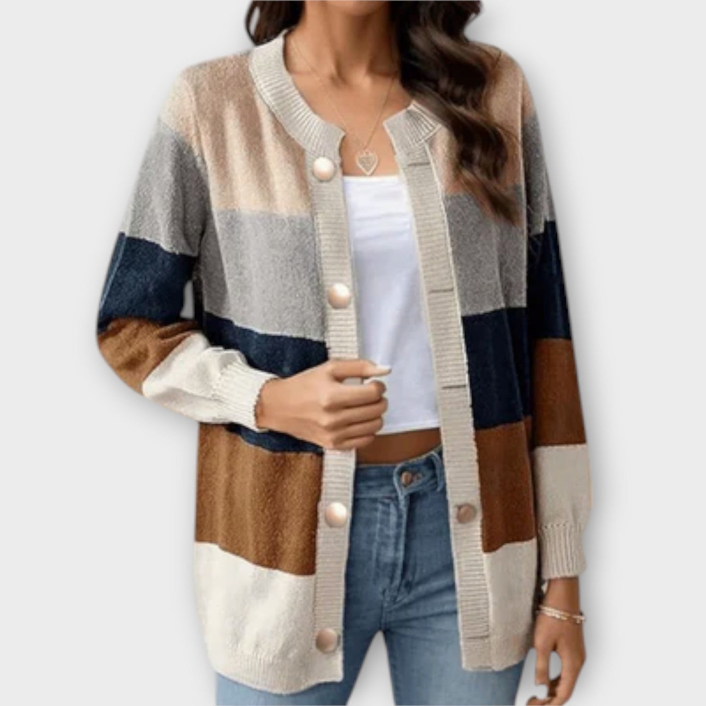 Suzy - Gestreifter Cardigan