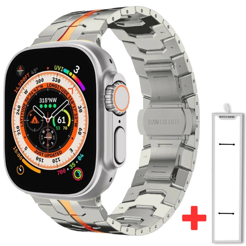 Titanium Roestvrijstalen Apple Watch Bandje