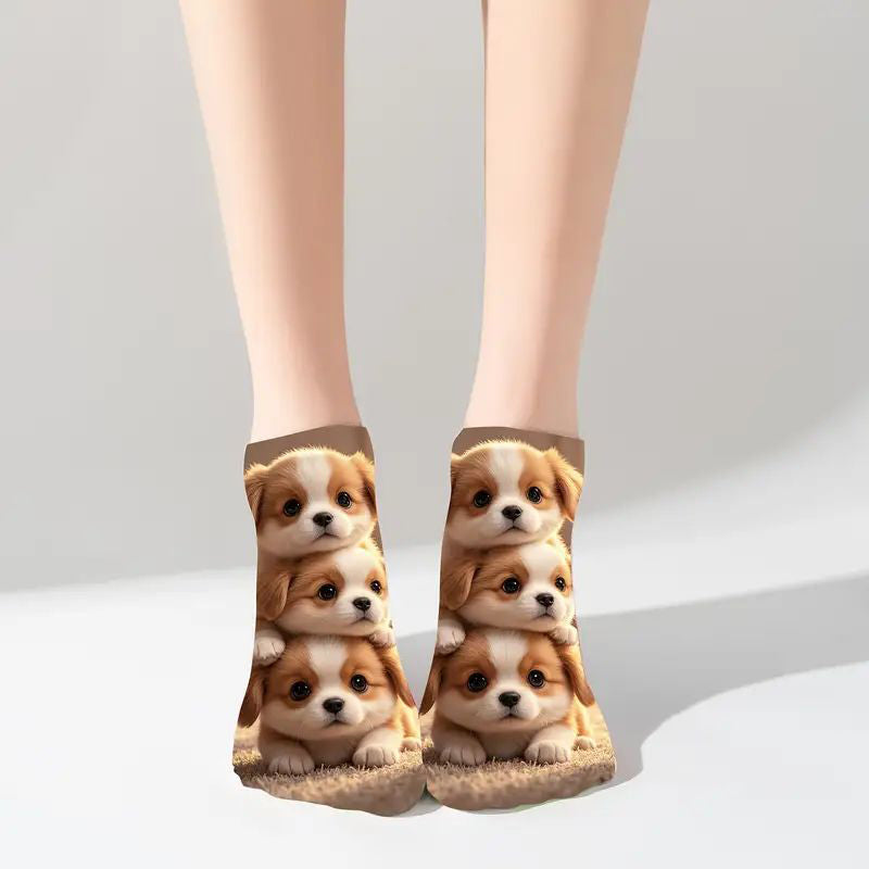 Casual Sokken Met Dierenprint