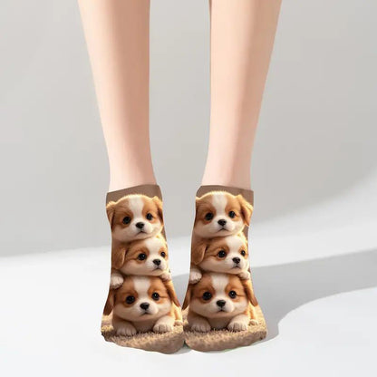 Casual Sokken Met Dierenprint