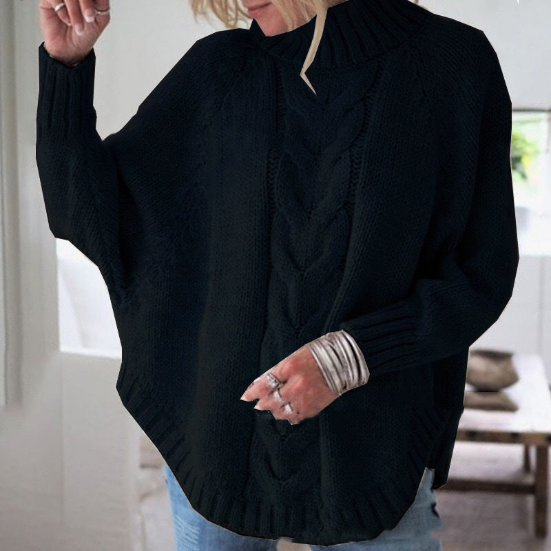 Mette | Elegante poncho-geïnspireerde trui
