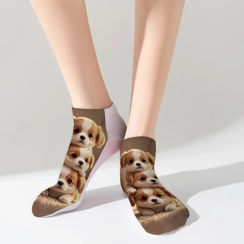 Casual Sokken Met Dierenprint