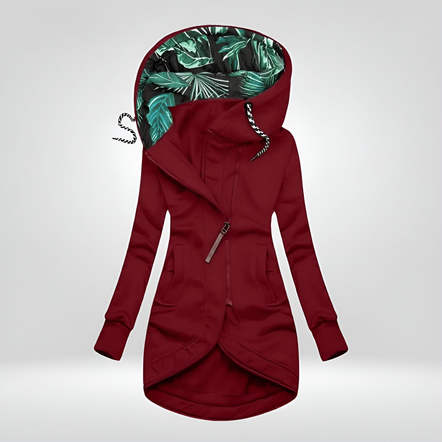 Aysha™ | Stilvolle Lange Hoodie-Jacke