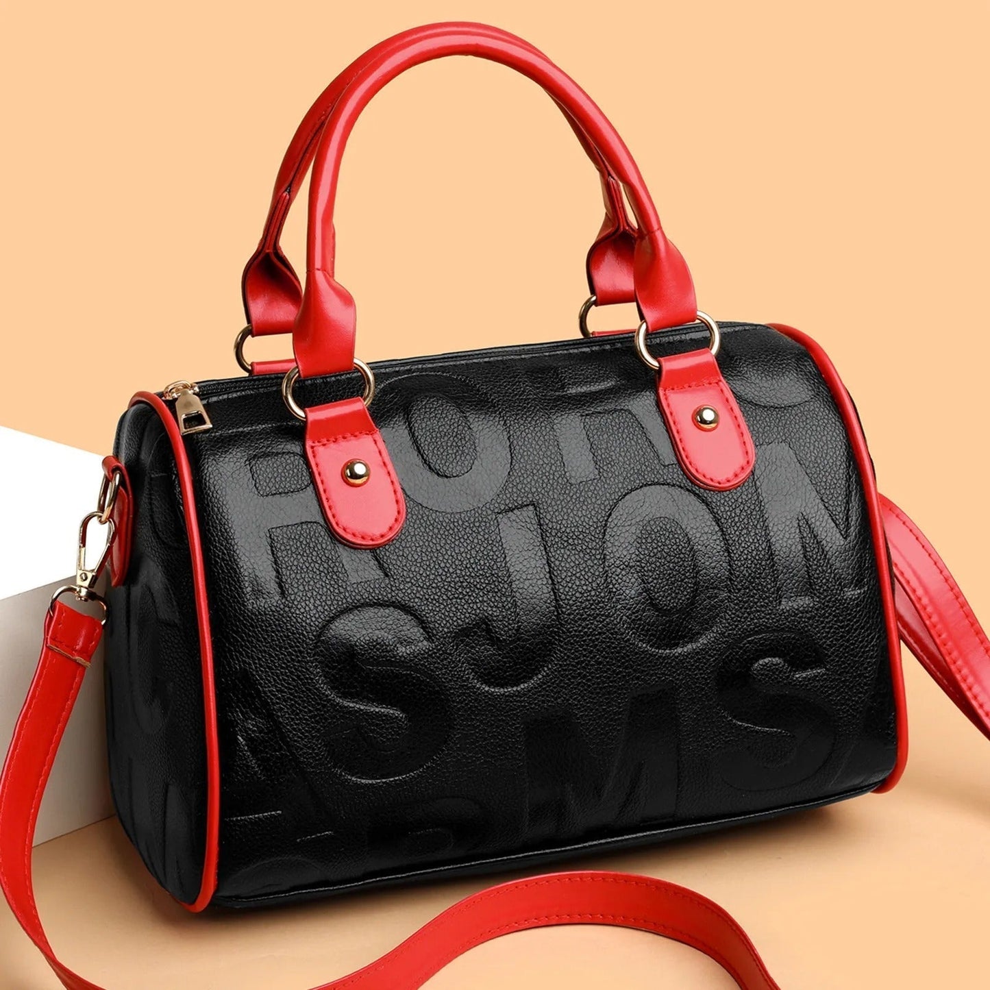 Sac à main femme en cuir synthétique gaufré - Yanelis