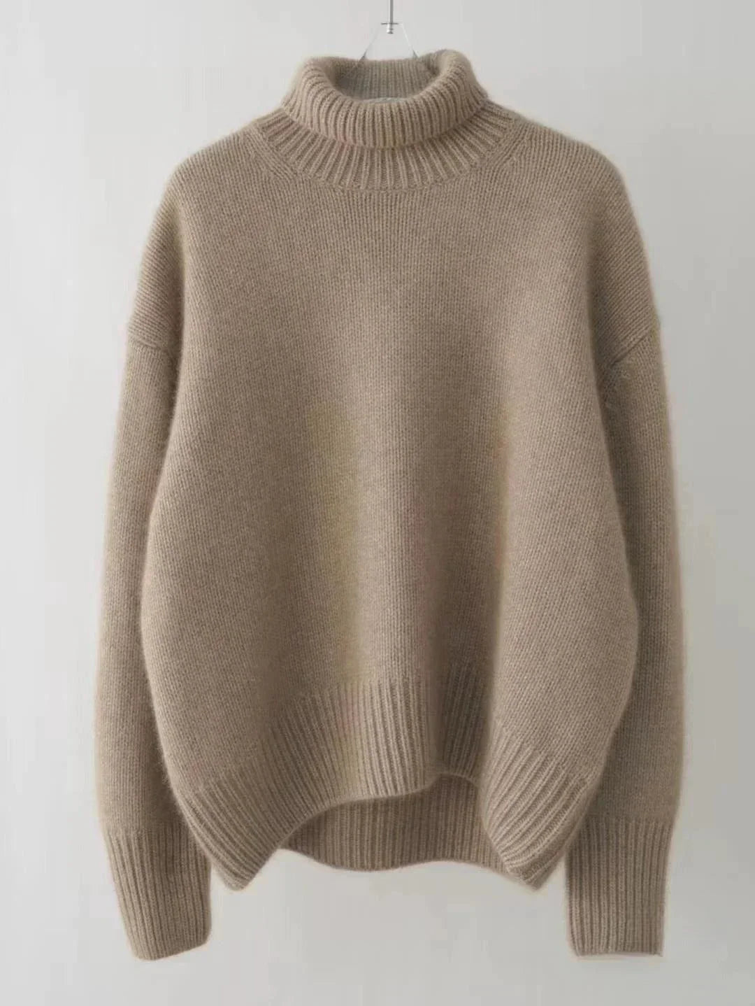 Kayla - Loden pullover, casually knitted