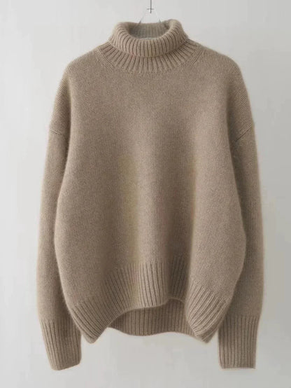 Kayla - Loden pullover, casually knitted