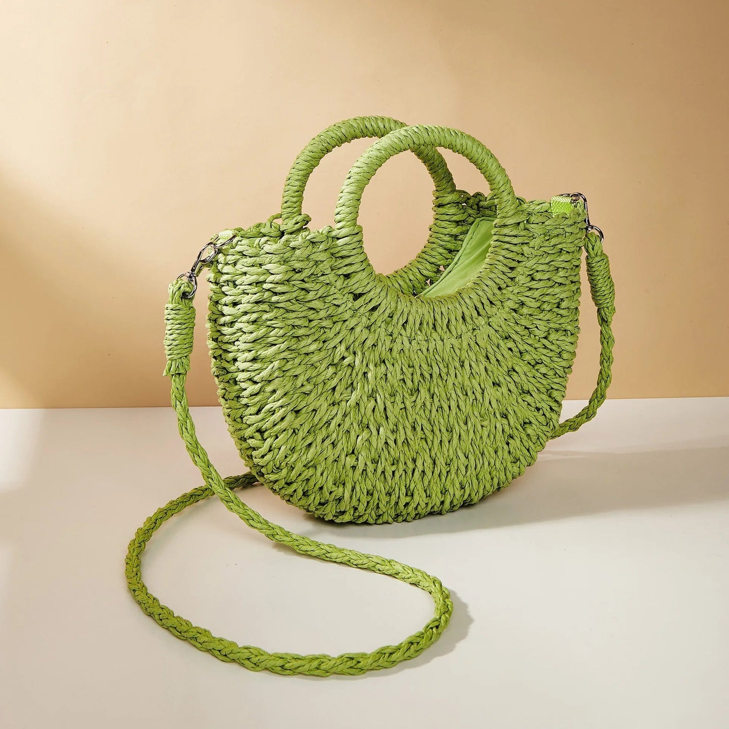 Sac à main pour femmes avec anses rondes de style plage - Noa