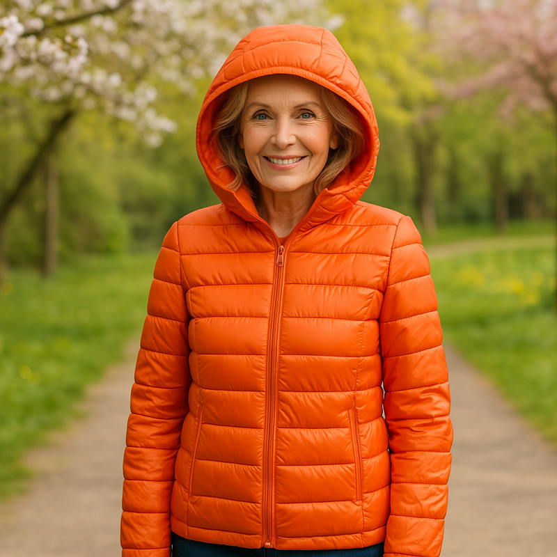 Metta Padded Jacket | Orange