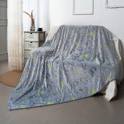 Flanell-Kinderdecke mit Dinosauriern