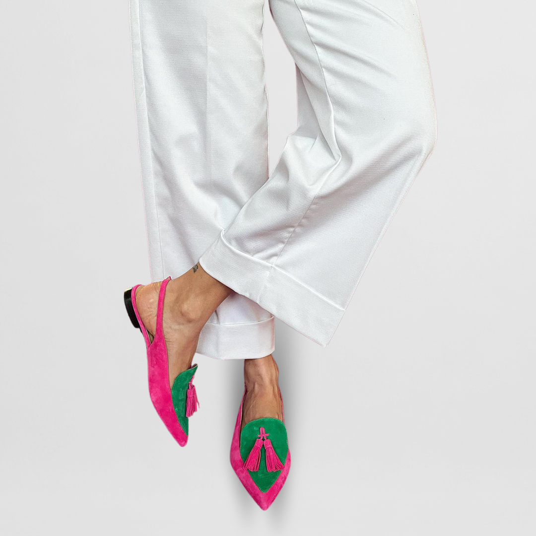 Layla | Kleurrijke spitse loafers