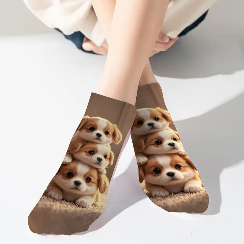 Casual Sokken Met Dierenprint