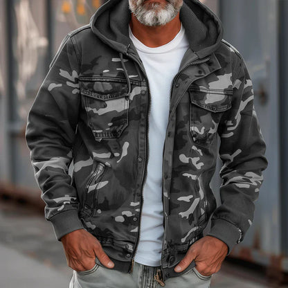 Jas met camouflagepatroon