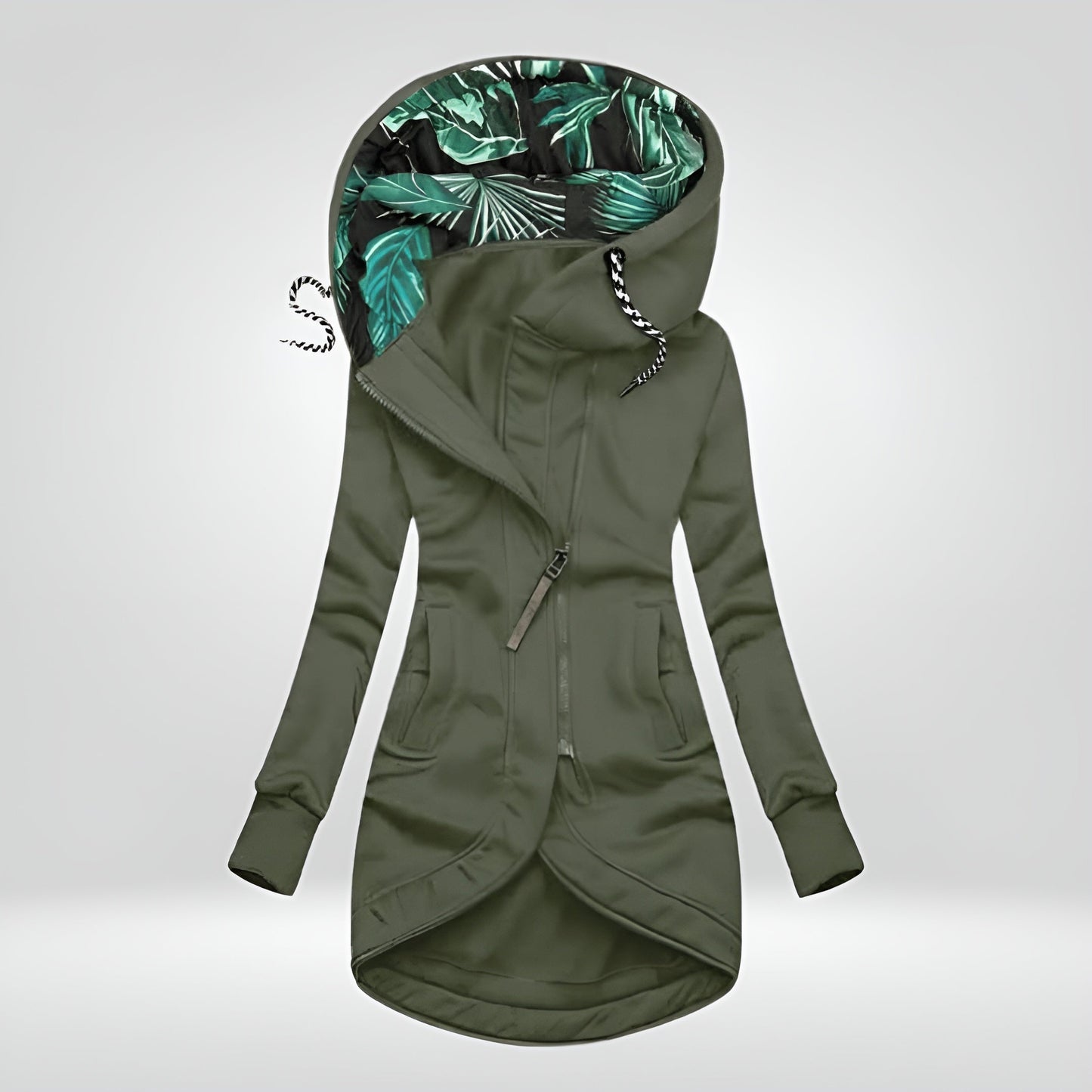 Aysha™ | Stilvolle Lange Hoodie-Jacke