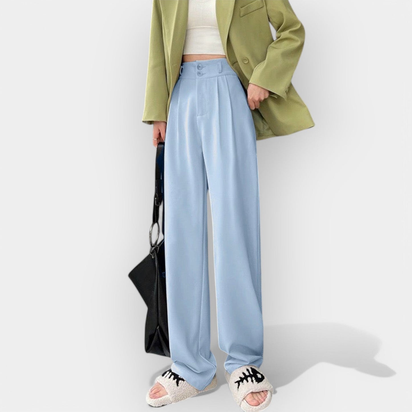 Wijde broek in Koreaanse stijl