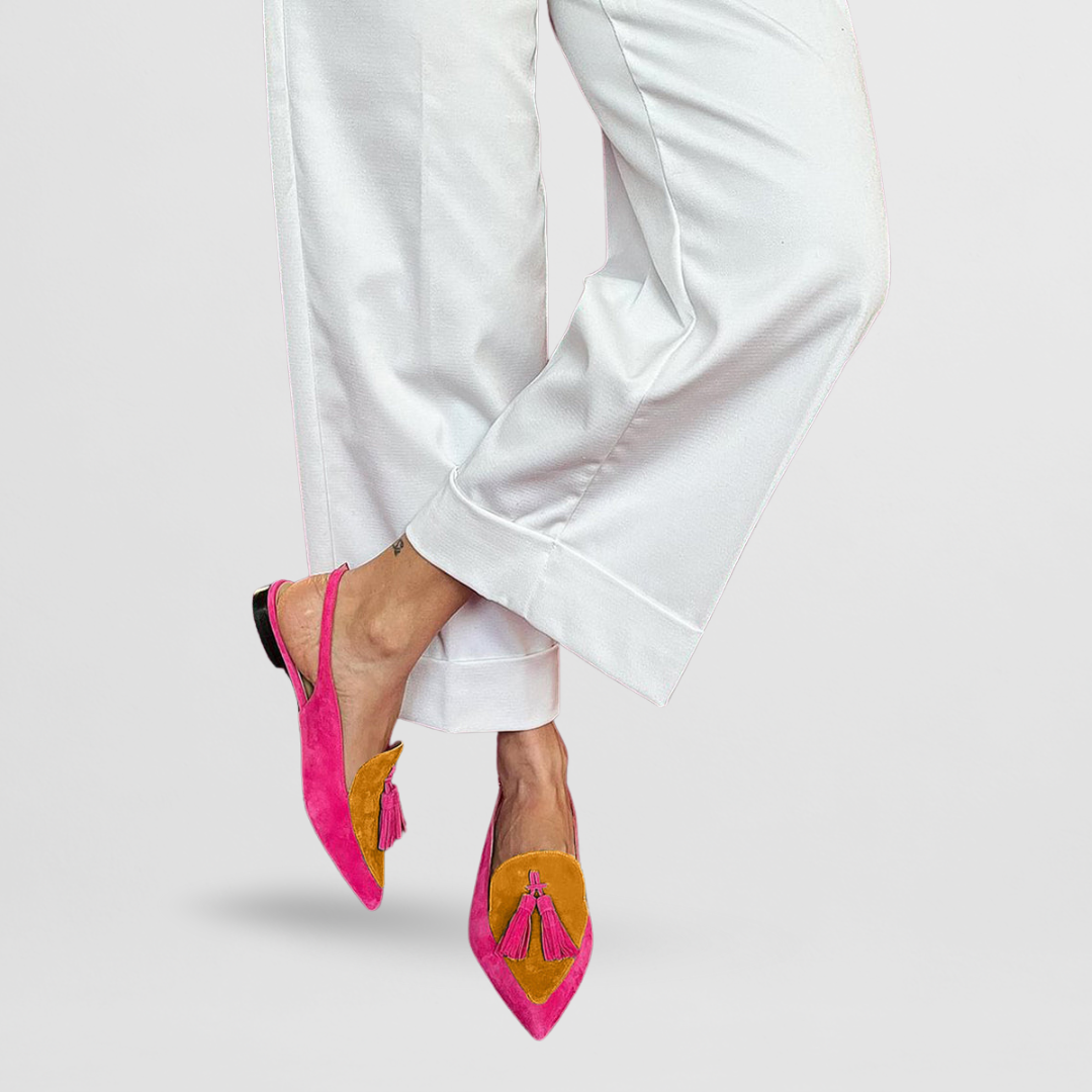 Layla | Kleurrijke spitse loafers