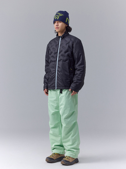 DryBench – Unisex Outdoor-Daunenjacke mit Kontrastkragen